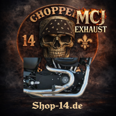 Hitzeschutz Cover Schwarz oder Chrom für 2 in 2 Royal - SPORTSTER 883-1200 BJ. 2014 BIS 2016