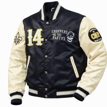 Choppers n Partys - Collegejacke Sondermodell in Schwarz Männer