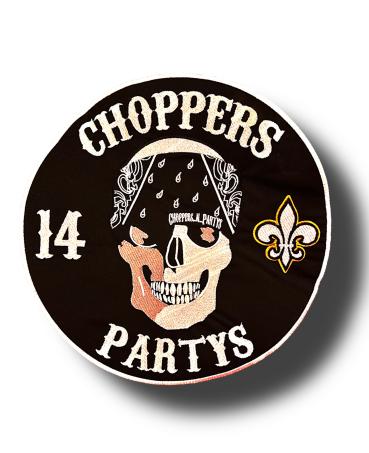 CnP Choppers n Partys Patch Gross - Rund 28cm