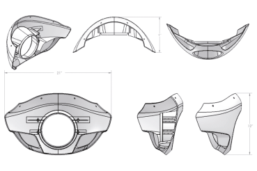 Club Style Fairing Touring Sport Harley Davidson Verkleidung Clubstyle