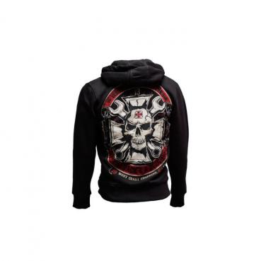 WCC - MECHANIC ZIP HOODY - BLACK / KAPUZENWESTE  KAPUZENPULLOVER HOODIE ZIP SCHWARZ