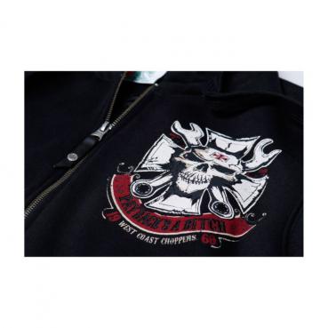 WCC - MECHANIC ZIP HOODY - BLACK / KAPUZENWESTE  KAPUZENPULLOVER HOODIE ZIP SCHWARZ
