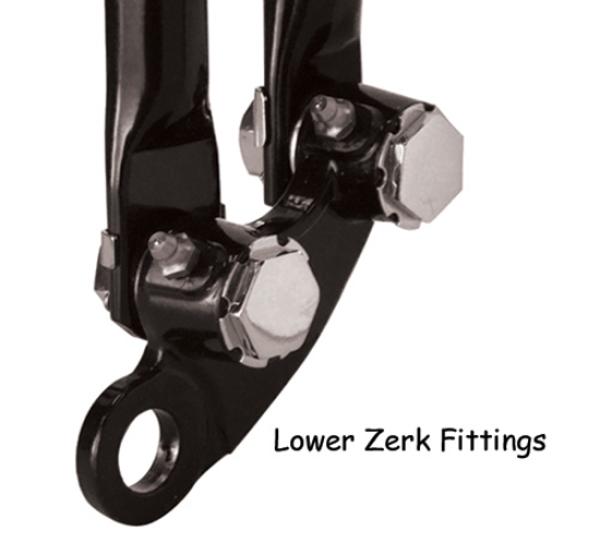 Springergabel - HARDBODY SPRINGER IM ANTIKE STIL – GLÄNZEND SCHWARZ – 22"  - Harley Davidson