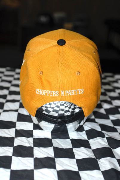 CnP Choppers n Partys Baseball Cap - Orange Biker Motorrad