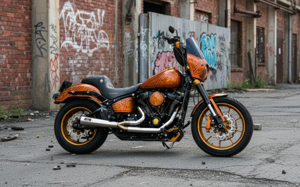 Malparidos  2-1 exhaust system in Stainless steel with a brushed 'Works' finish - für Harley Davidson 86-99 Evo Softail; 88-94 FXR models (NU) Euro 0/1/2 Auspuffanlage ECE-Typgenehmigung