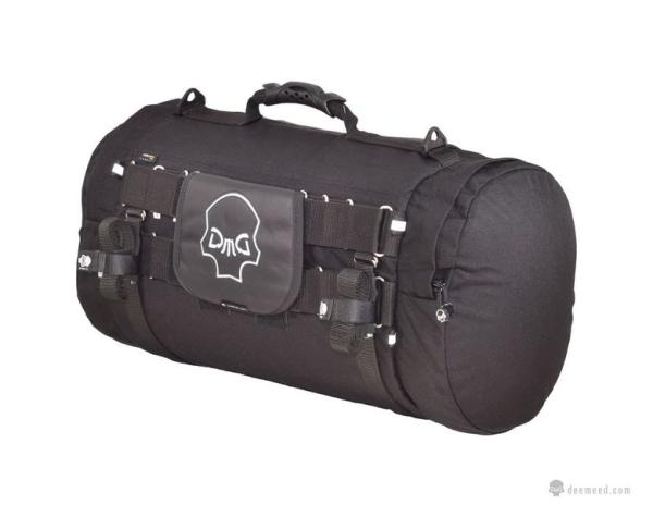 Rollbag Lenkrad oder Sitz Reisetasche MEDIUM (35L) Motorrad in Cordura, Reflektive Skull oder Leder Motorradtasche