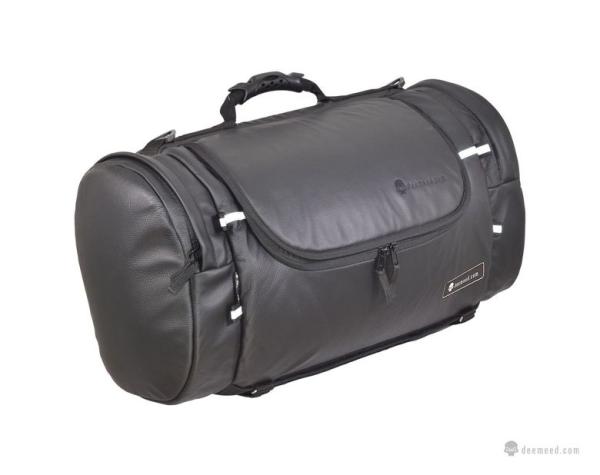 Rollbag Lenkrad oder Sitz Reisetasche MEDIUM (35L) Motorrad in Cordura, Reflektive Skull oder Leder Motorradtasche