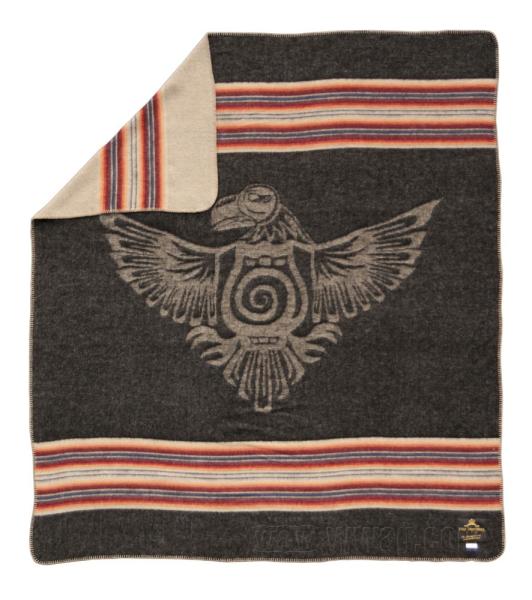 Pike Brothers 1969 Decke faded black / beige - Mexican Chicano Harley Davidson