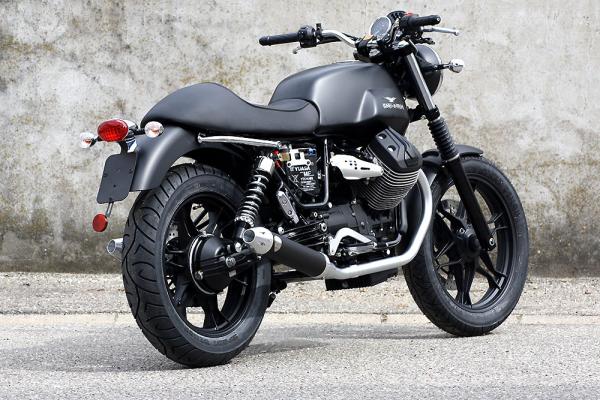 PENZL AUSPUFFANLAGE FÜR - Moto Guzzi® - Naked Bike - V7 Racer -  Baujahr 2014 bis 2015 - nur mit manuelle Steuerung