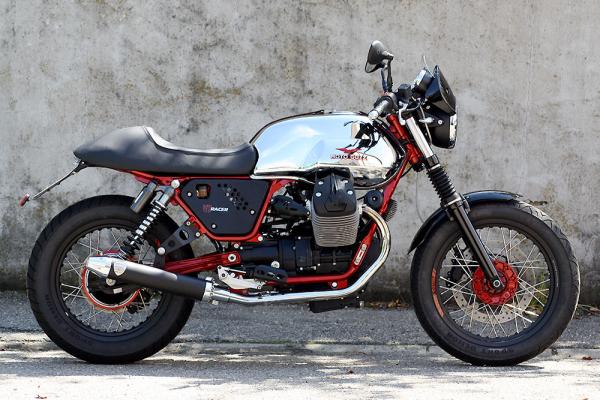 PENZL AUSPUFFANLAGE FÜR - Moto Guzzi® - Naked Bike - V7 Racer -  Baujahr 2014 bis 2015 - nur mit manuelle Steuerung