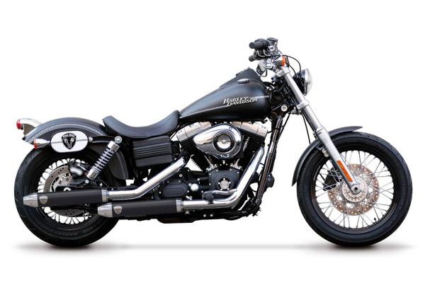 PENZL AUSPUFFANLAGE FÜR - Harley-Davidson - Dyna Wide Glide (FXDWG) - Motor Evolution/TC88/TC96/TC103 - Baujahr 1984 bis 2017 - mit manuelle oder elektronische Steuerung