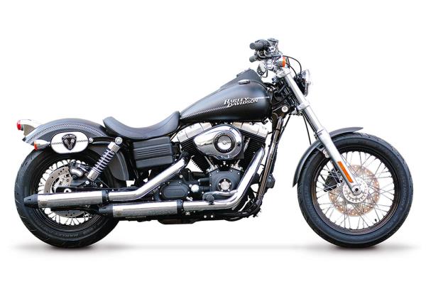 PENZL AUSPUFFANLAGE FÜR - Harley-Davidson - Dyna Wide Glide (FXDWG) - Motor Evolution/TC88/TC96/TC103 - Baujahr 1984 bis 2017 - mit manuelle oder elektronische Steuerung