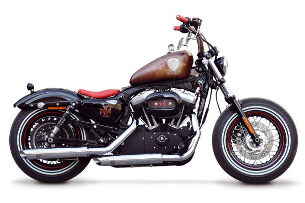 PENZL AUSPUFFANLAGE FÜR - Harley-Davidson - 883 Hugger (XL883H)  - Motor 883 - Baujahr 1988 bis 2003 - nur mit manuelle Steuerung