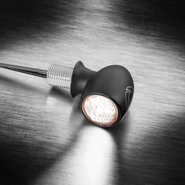 Atto® WL - LED Mini Positionslicht, schwarz, vorne beidseitig