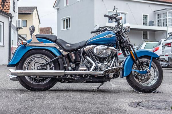 PENZL AUSPUFFANLAGE FÜR - Harley-Davidson - Softail Springer li./re. (FLSTS) - Motor Evolution/TC88/TC96 - Baujahr 1984 bis 2007