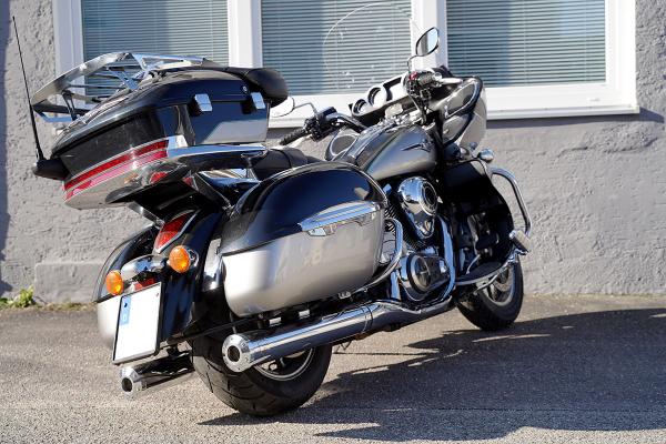 PENZL ANLAGE FÜR - Kawasaki® - Tourer - VN 1700 li./re. -  Baujahr 2009 bis 2015 - nur mit manuelle Steuerung - Endtöpfe 100Ø