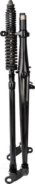 Springer Gabel »I-Beam Inline« von Cannonball - Big Twins - schwarz, kunststoffbeschichtet, mit parkerisierten Federn - mit Prüfbericht/Gutachten - Harley Davidson