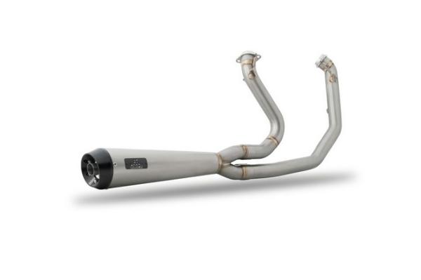 Malparidos  2-1 exhaust system in Titanium - für Harley Davidson M8 Softail - 2018 - 2024 EURO4 Euro5 Auspuffanlage ECE-Typgenehmigung