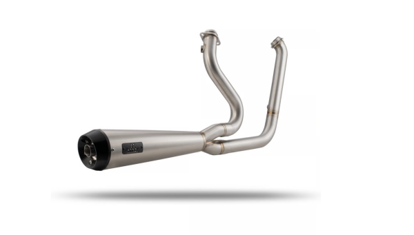 Malparidos  2-1 exhaust system in Stainless Steel with a brushed 'Works' finish - für Harley Davidson 99-05 5-sp Dyna 88" (1450cc) models (NU) Euro 2/3 Auspuffanlage ECE-Typgenehmigung