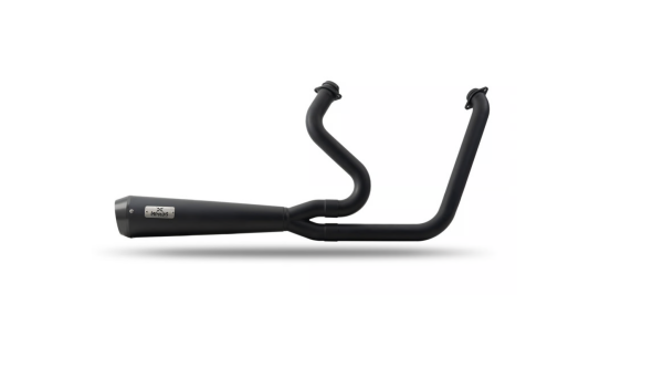 Malparidos  2-1 exhaust system in Stainless Steel Matte black Cerakote - für Harley Davidson 99-05 5-sp Dyna 88" (1450cc) models (NU) Euro 2/3 Auspuffanlage ECE-Typgenehmigung