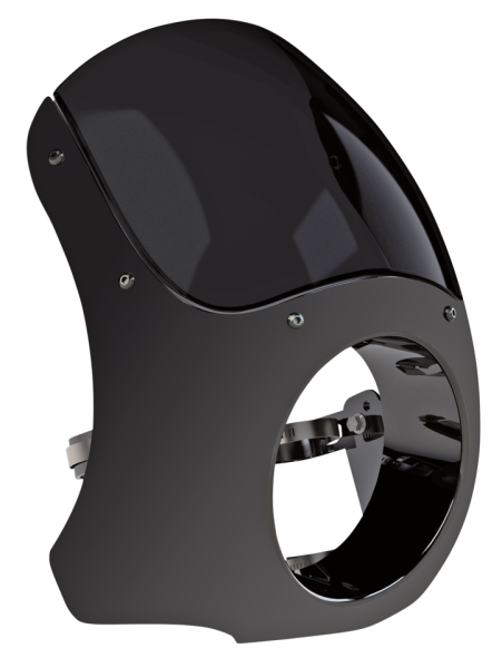 BURLY Outlaw Fairing Black ABS - ClubStyle Harley Davidson Club Style