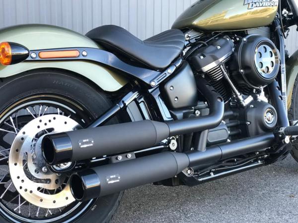 MCJ - 2 in 2 - Race Endtöpfe  - FÜR SOFTAIL - STREET BOB - SLIM - LOW RIDER S - BREAKOUT - SPORT GLIDE - FAT BOY - FAT BOB - HERITAGE CLASSIC - AB 2021 EURO 5