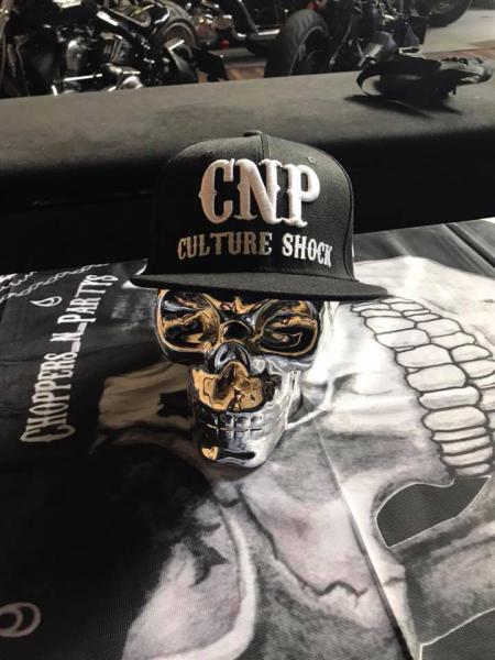 CnP Choppers n Partys Baseball Cap - Black Culture Shock Biker Motorrad
