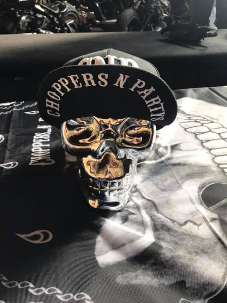 CnP Choppers n Partys Baseball Cap - Black Culture Shock Biker Motorrad