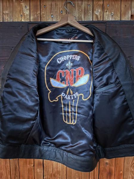Choppers n Partys Lederweste Leder/Jeans schwarz Biker