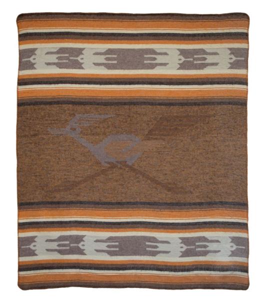Pike Brothers 1969 Decke Roadrunner: braun / dunkelbraun / beige - Mexican Chicano Harley Davidson