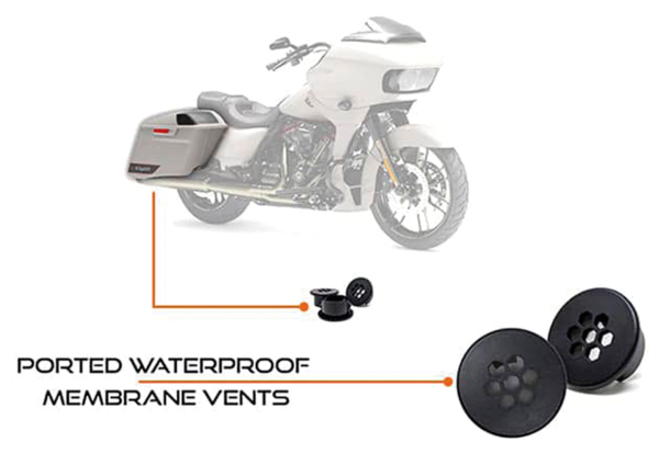 Precision Power Koffer-Subwoofer für Harley Davidson Touring  ab 1998 bis 2013 und ab 2014