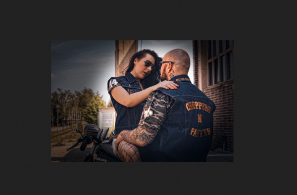 CnP Choppers n Partys Old School Jeansweste Denim Bestickt (Damen)