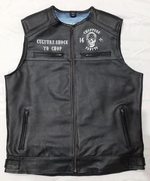 CnP Lederweste Leathervest Biker