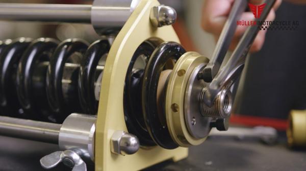 Federbeinpresse für Montage Tieferleger