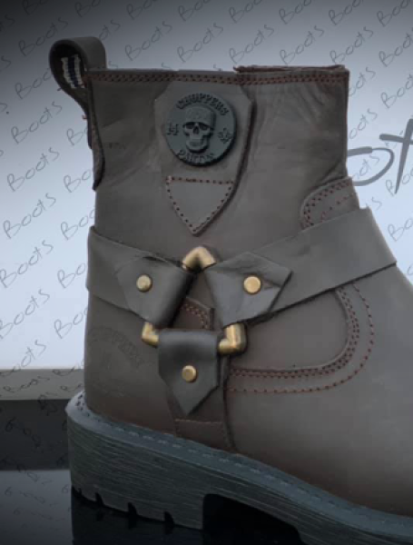 CnP Choppers n Partys Leder Biker Boots Stiefeletten Stiefel Motorrad