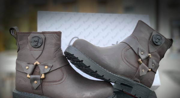 CnP Choppers n Partys Leder Biker Boots Stiefeletten Stiefel Motorrad
