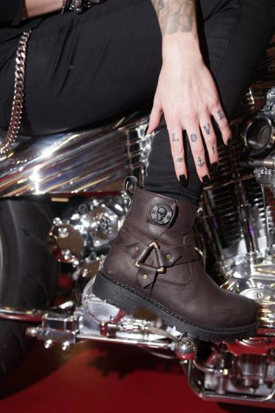 CnP Choppers n Partys Leder Biker Boots Stiefeletten Stiefel Motorrad