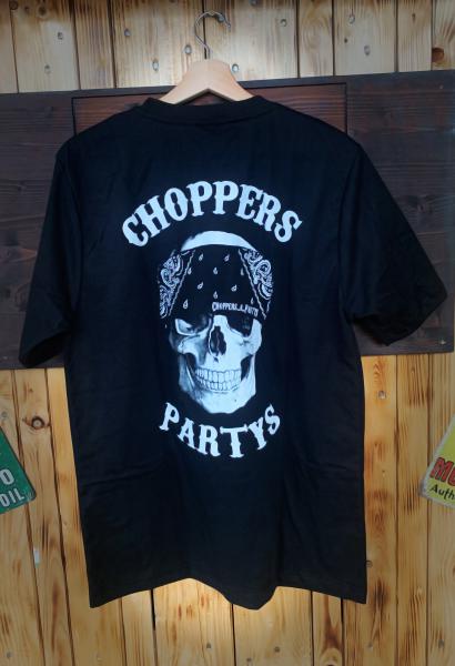 CnP Choppers n Partys - Yellow Group  (Damen) T-Shirt Schwarz Totenkopf Biker Motorrad