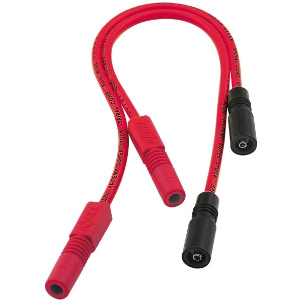 Accel, 8mm Ferro Spiral core Zündkabel set. rot