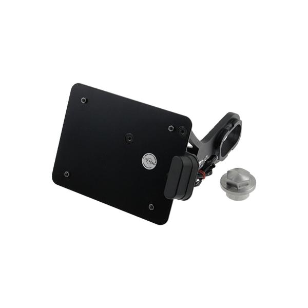 Cult-Werk, side mount license plate bracket. Switzerland