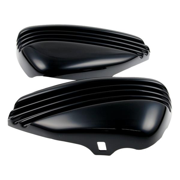 Cult-Werk ''Bobber'' Seitenabdeckung set. glänzend schwarz – 14-22 XL Sportster (NU)