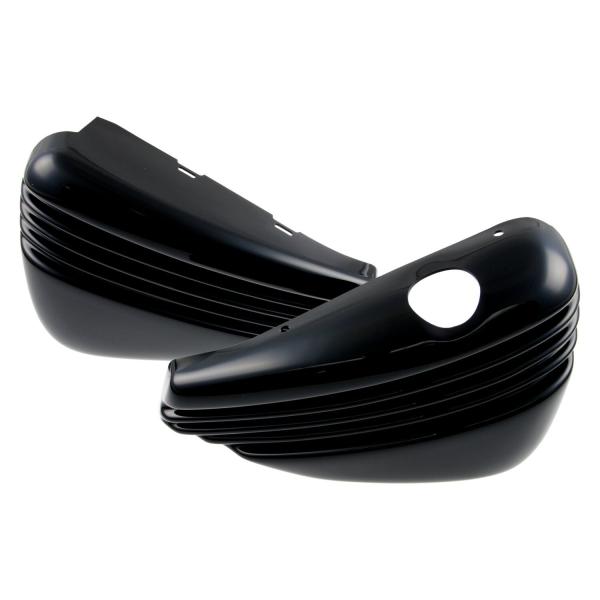 Cult-Werk ''Bobber'' Seitenabdeckung set. glänzend schwarz – 14-22 XL Sportster (NU)