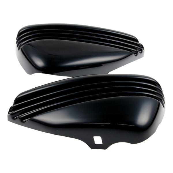 Cult-Werk ''Bobber'' Seitenabdeckung set. glänzend schwarz – 04-13 XL Sportster (NU)