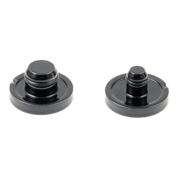 Cult-Werk vorne axle Abdeckungsset. glänzend schwarz – 18-26 Softail (excl