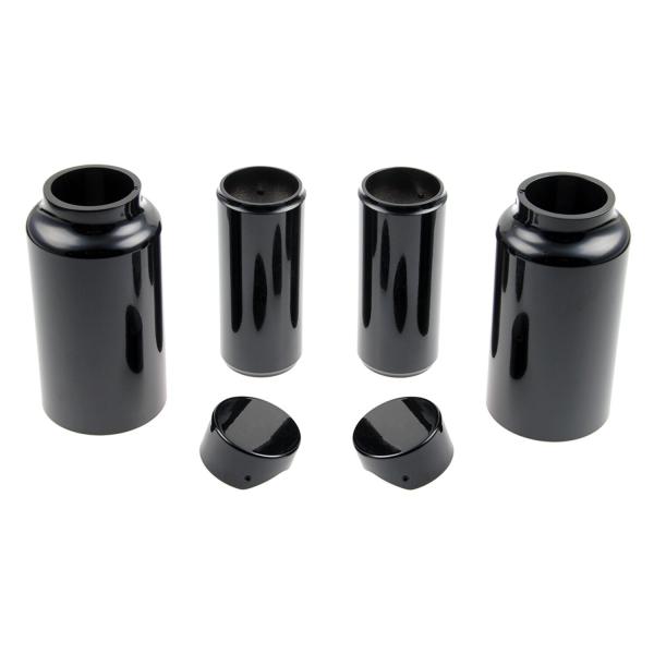 Cult-Werk 6-teilig Gabelrohr-Abdeckungsset. glänzend schwarz – 18-26 Softail Breakout: 18-19(NU)FXBR Breakout 107; 20-22(NU)FXBRS Breakout 114; 23-26 FXBR Breakout 117