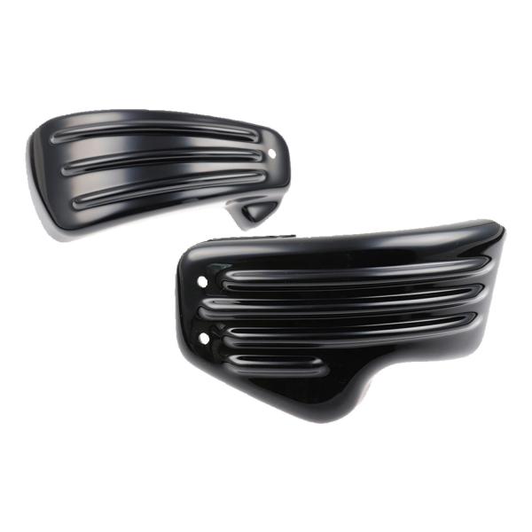 Cult-Werk Seitenabdeckung set ''Racing''. glänzend schwarz – 18-24 Softail with air ride systems
