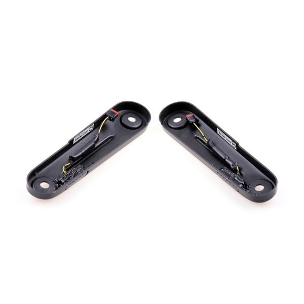Cult-Werk ''Clean Style'' vorne LED turn signals. glänzend schwarz – 18-23 FLHX Street Glide 107; 18-23 FLHXS Street Glide 114; 22-23 FLHXST Street Glide ST117