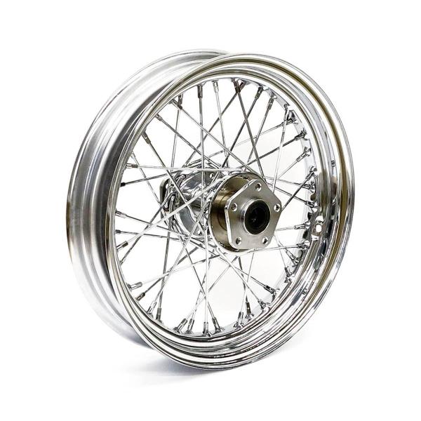 3.00 x 16 front wheel 40 spokes chrome – 84-98 FLT/Touring; FLHT, FLHR, FLTR