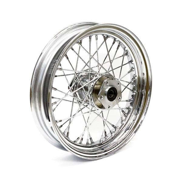 3.00 x 16 front wheel 40 spokes chrome – 84-98 FLT/Touring; FLHT, FLHR, FLTR