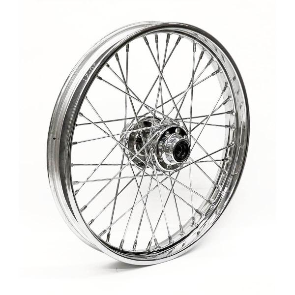 2.15 x 21 front wheel 40 spokes chrome – 84-99 FXST; 97-99 FXDWG